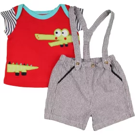 Krokodilos-csíkos szett (68) baba