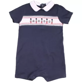 Mintás kék napozó (74) baba