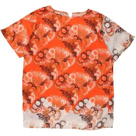 Narancsmintás ruha (110-116) kislány