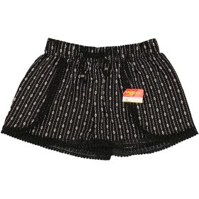 Mintás fekete short (116) kislány