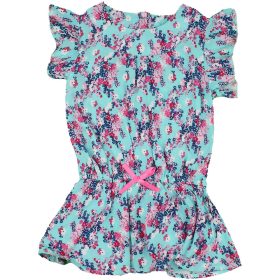 Virágos türkiz ruha (68) baba