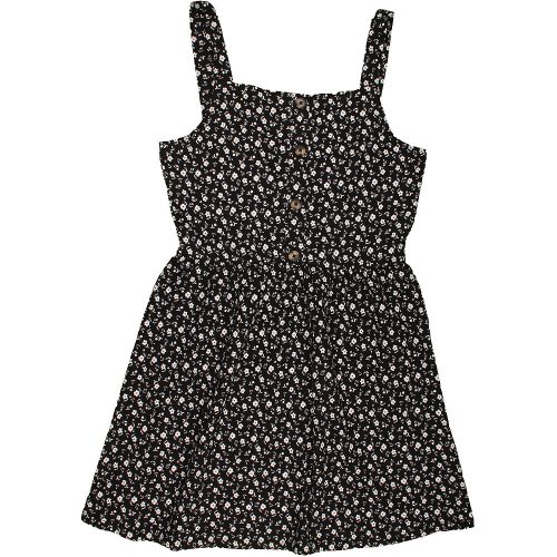 Primark Virágos fekete ruha (146) lány