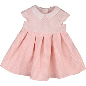 Pöttyös rózsaszín ruha (62-68) baba
