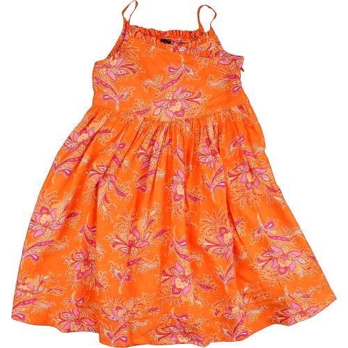 Gap Virágos narancs ruha (98) kislány