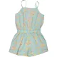 TU Sárga-türkiz playsuit (140) lány