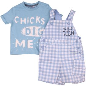 Kék-kockás szett (68) baba