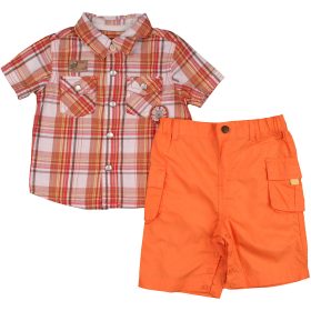 Kockás-narancs szett (68) baba