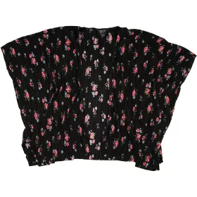 New Look Virágos fekete felső (M) női