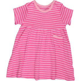 St Bernard Csíkos rózsaszín ruha (68) baba