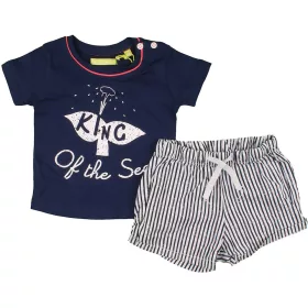 Kék-csíkos szett (74) baba