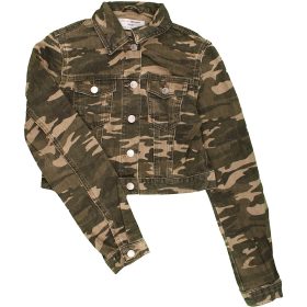 New Look Terepmintás farmerkabát (158) tini lány