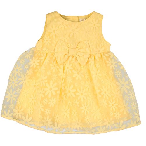 F&F Virágos sárga ruha (68) baba