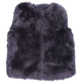 Next Sötétkék prémes mellény (92) kislány