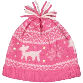 Mintás rózsaszín sapka (6-12 hó) baba