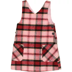 St Bernard Kockás szövetruha (122) kislány