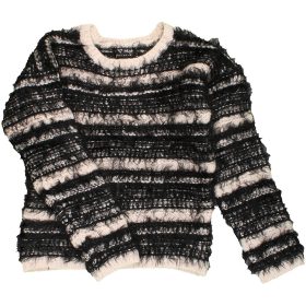 Next Csíkos szőrös pulóver (116) kislány