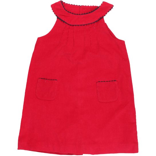Piros kord ruha (92) kislány