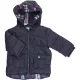 George Sötétkék kabát (68) baba