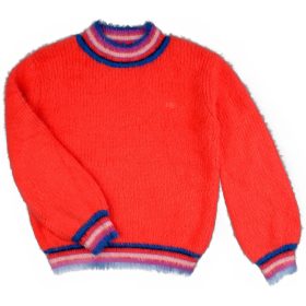 Jbc Csíkosnyakú pulóver (140) lány