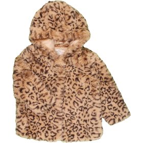 F&F Mintás barna bunda (98) kislány