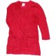 Csillogó piros pulóver (116) kislány