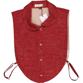 Mintás bordó blúzbetét (146-152) lány