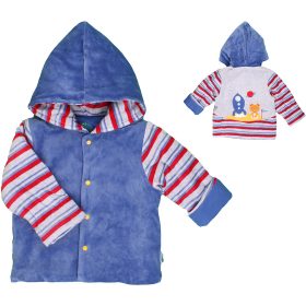 Kék plüsskabát (74) baba
