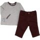 Szürke-bordó szett (68-74) baba