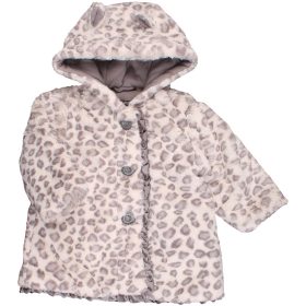 Debenhams Szürkemintás prémes kabát (68) baba