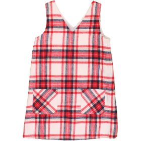 F&F Piroskockás szövet ruha (122) kislány