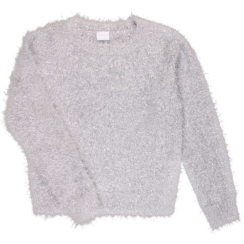 F&F Ezüst pulóver (134) lány