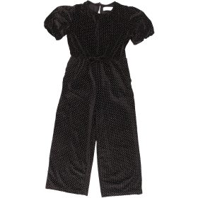 Pöttyös bársony jumpsuit (110-116) kislány