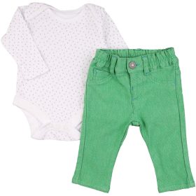 Mintás-zöld szett (56) baba