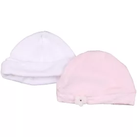 Puncs-fehér polár sapka szett (0-6 hó) baba