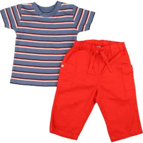 Csíkos-piros szett (68) baba