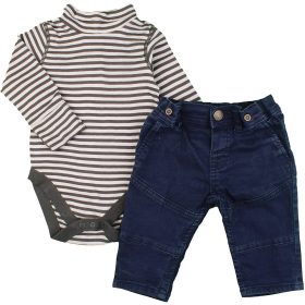 Csíkos-kék szett (68) baba