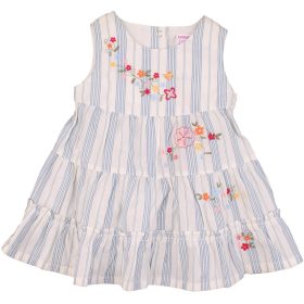Gymboree Hímzett csíkos ruha (68) baba