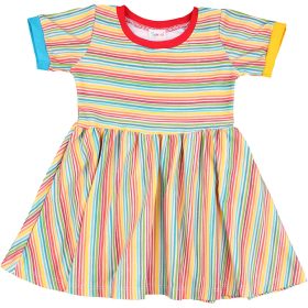 Színescsíkos ruha (68) baba