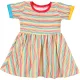 Színescsíkos ruha (68) baba