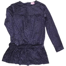 OVS Virágos kék tunika (104) kislány