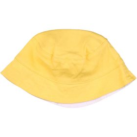 Sárga-fehér kifordítható sapka (0-6 hó) baba