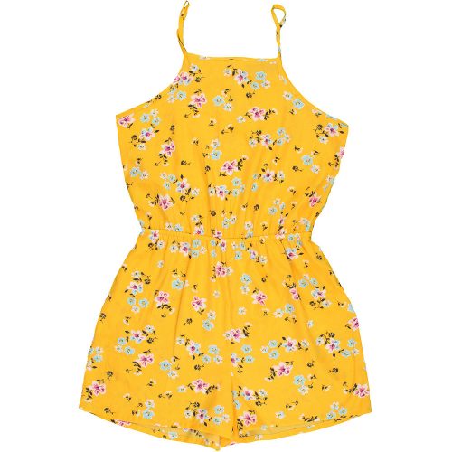 New Look Virágos sárga playsuit (152) lány