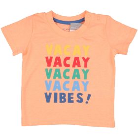 Primark Feliratos narancs póló (74) baba