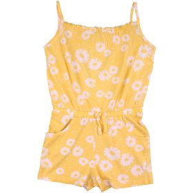 F&F Virágos sárga playsuit (110) kislány