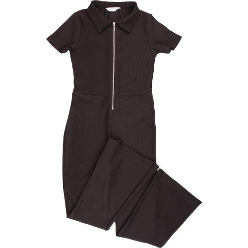 Primark Fekete bordázott jumpsuit (152) lány