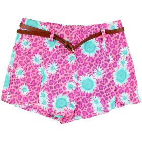 Zöldvirágos short (8)  női