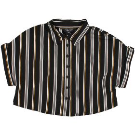 New Look Csíkos fekete felső (134) lány