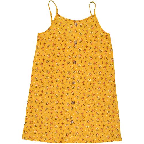 Primark Virágos mustár ruha (146) lány