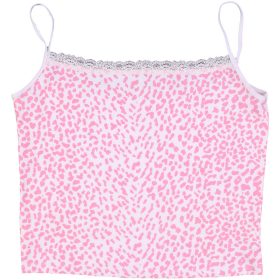 Rózsaszínmintás top (S)  női