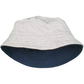 Kék-szürke kifordítható sapka (0-6 hó) baba